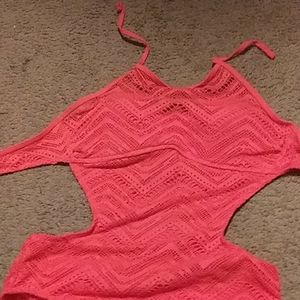 Orange bathing suit